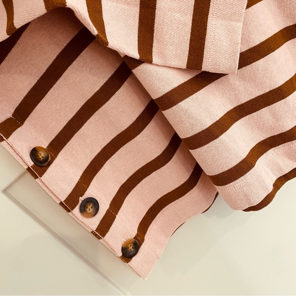 Boden top size 12 pink and brown stripes - Picture 4 of 7